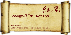 Csongrádi Nerina névjegykártya